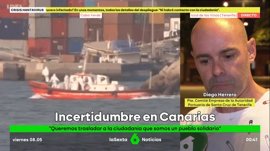 División en Canarias por el crucero con hantavirus División en Canarias por el crucero con hantavirus