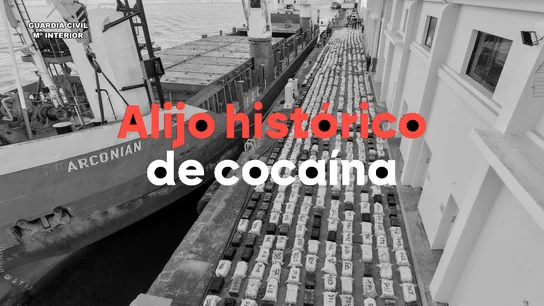 Alijo histórico de cocaína. Alijo histórico de cocaína.