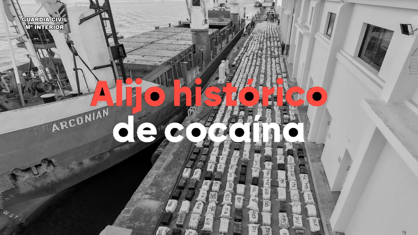 Alijo histórico de cocaína. Alijo histórico de cocaína.