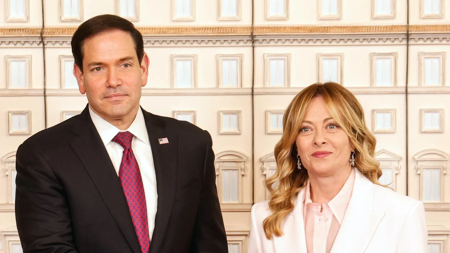 Marco Rubio, con Giorgia Meloni Marco Rubio, con Giorgia Meloni
