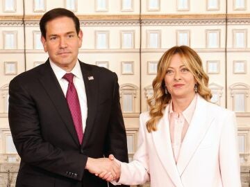 Marco Rubio, con Giorgia Meloni