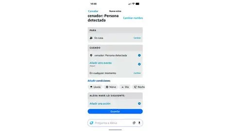 Nueva interfaz de las rutinas de Alexa+ Nueva interfaz de las rutinas de Alexa+