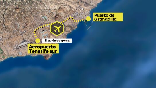 Los pasajeros despegarán desde el Aeropuerto Tenerife Sur