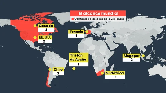 Día cinco de hantavirus: una sospechosa en Alicante, otro en una isla remota y una mujer sin síntomas tras estar en Barcelona Día cinco de hantavirus: una sospechosa en Alicante, otro en una isla remota y una mujer sin síntomas tras estar en Barcelona