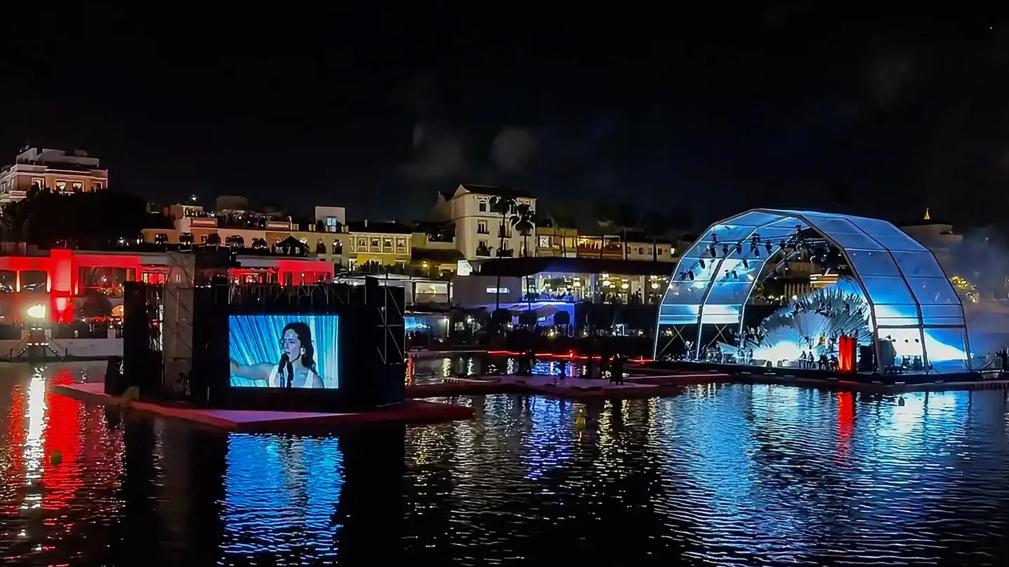 Rosalía en su concierto en el Guadalquivir Rosalía en su concierto en el Guadalquivir