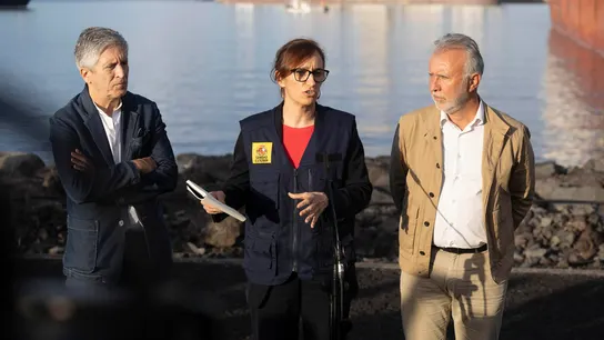 Fernando Grande-Marlaska, Mónica García y Ángel Víctor Torres. Fernando Grande-Marlaska, Mónica García y Ángel Víctor Torres.