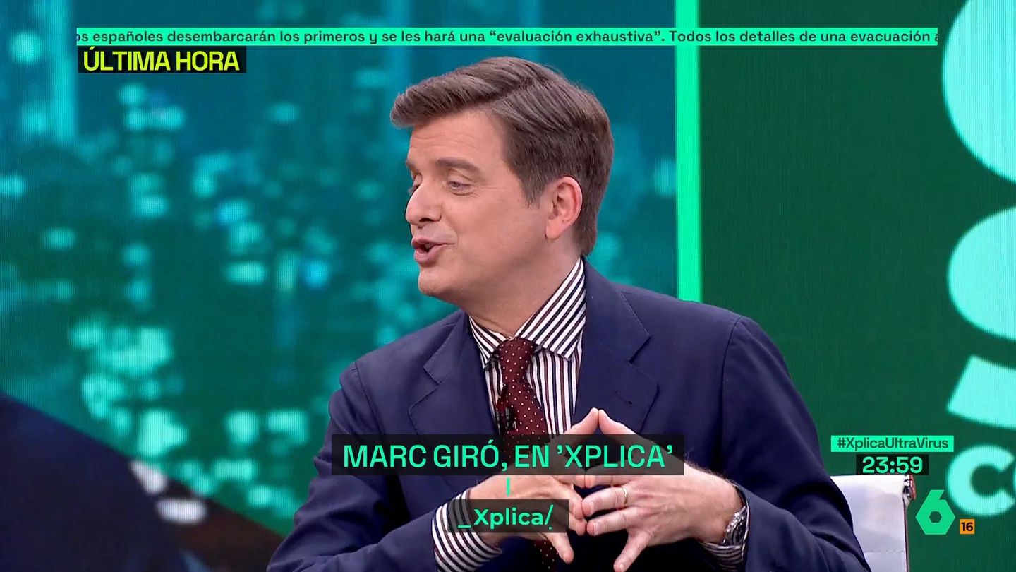 Marc Giró, sobre el catering que le han puesto en laSexta Xplica: "Nunca habían visto a un comunista tan bien alimentado" Marc Giró, sobre el catering que le han puesto en laSexta Xplica: "Nunca habían visto a un comunista tan bien alimentado"