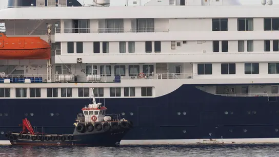 El crucero neerlandés MV Hondius ya en Tenerife. El crucero neerlandés MV Hondius ya en Tenerife.