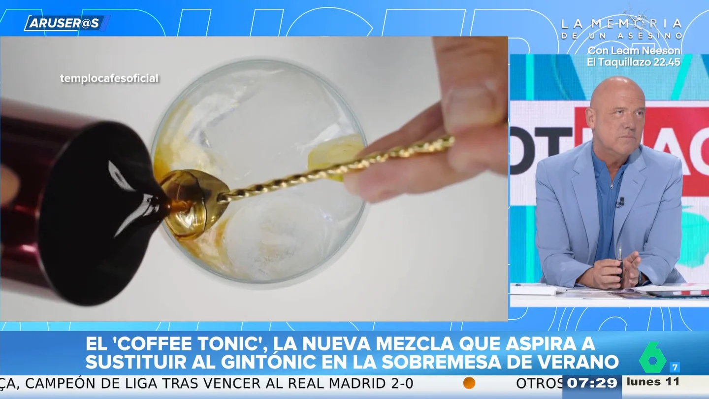 Alfonso Arús descarta el 'coffetonic' como nueva bebida para las sobremesas en España: "Estoy más en el no" Alfonso Arús descarta el 'coffetonic' como nueva bebida para las sobremesas en España: "Estoy más en el no"