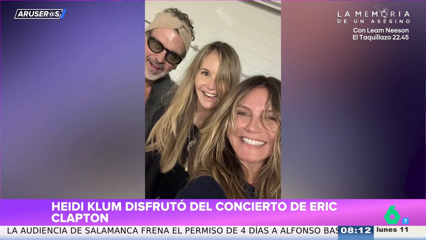 Alfonso Arús, al ver el look de Heidi Klum con Elle Macpherson en el concierto de Eric Clapton en Barcelona: "Me decepciona" Alfonso Arús, al ver el look de Heidi Klum con Elle Macpherson en el concierto de Eric Clapton en Barcelona: "Me decepciona"