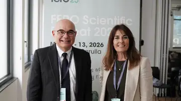 Josep Tabernero, Presidente del Comité Científico Asesor de la Fundación FERO y Marta Cardona, Directora General de la Fundación FERO Josep Tabernero, Presidente del Comité Científico Asesor de la Fundación FERO y Marta Cardona, Directora General de la Fundación FERO