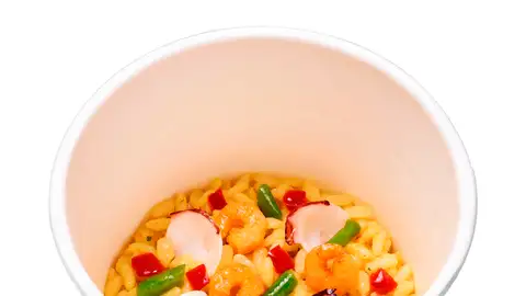 Una paella de marisco exprés con sabor japonés, la última apuesta de la compañía japonesa Nissin Foods Una paella de marisco exprés con sabor japonés, la última apuesta de la compañía japonesa Nissin Foods