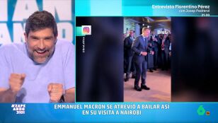 Nacho Garc&iacute;a valora el baile de Macron en Nairobi: "As&iacute; pasas de ser el presidente de Francia a mi t&iacute;o Paco en una boda"