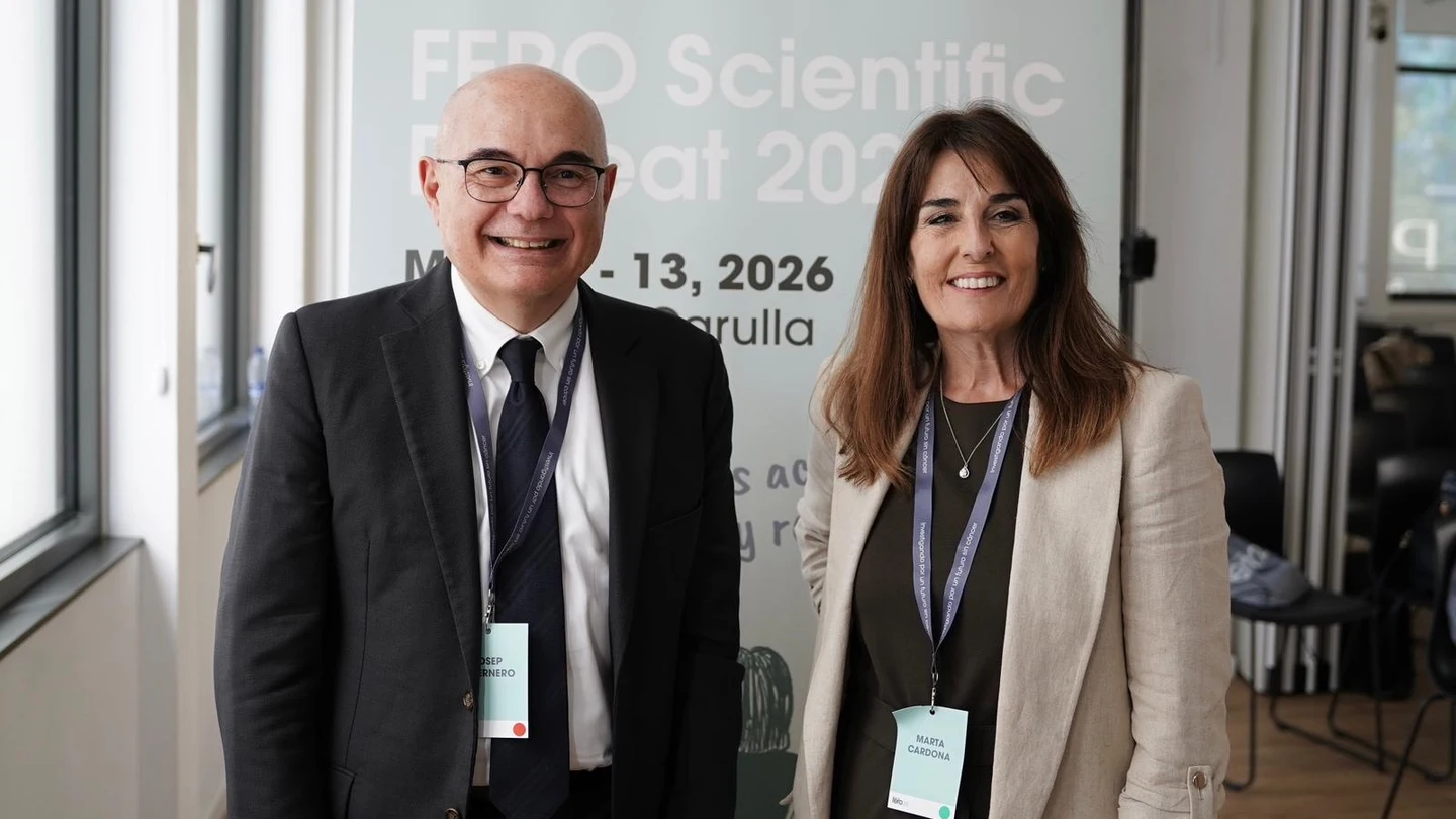 Josep Tabernero, presidente del Comité Científico Asesor de la Fundación FERO y Marta Cardona, directora general de la Fundación FERO. Josep Tabernero, presidente del Comité Científico Asesor de la Fundación FERO y Marta Cardona, directora general de la Fundación FERO.