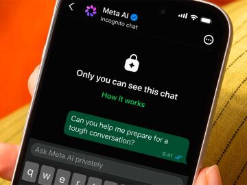 Chat de inc&oacute;gnito de Meta AI en WhatsApp