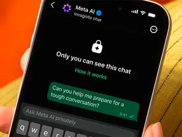 Chat de incógnito de Meta AI en WhatsApp Chat de incógnito de Meta AI en WhatsApp