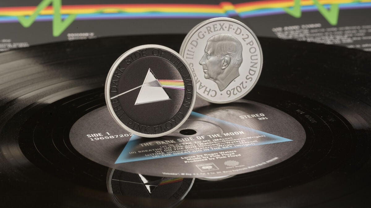 La Real Casa de la Moneda rinde homenaje a Pink Floyd con la primera moneda conmemorativa del Reino Unido