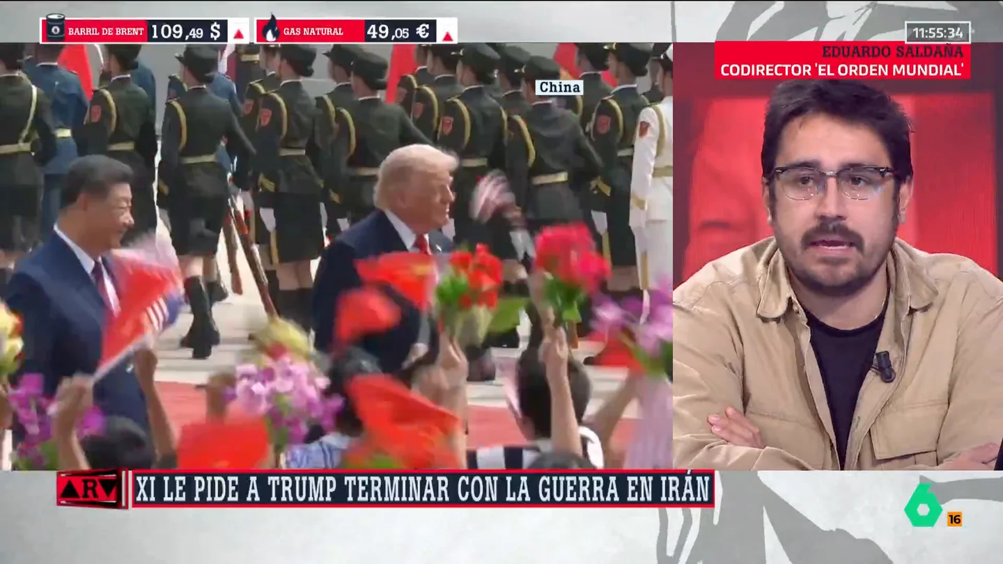 Eduardo Saldaña analiza la posición de China en la guerra de Irán: "Tiene claro que no va a inmiscuirse directamente en la guerra" Eduardo Saldaña analiza la posición de China en la guerra de Irán: "Tiene claro que no va a inmiscuirse directamente en la guerra"
