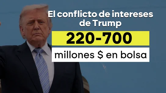 El conflicto de intereses que persigue a Trump: habría invertido entre 220 y 700 millones de dólares en bolsa durante el primer trimestre del año. El conflicto de intereses que persigue a Trump: habría invertido entre 220 y 700 millones de dólares en bolsa durante el primer trimestre del año.