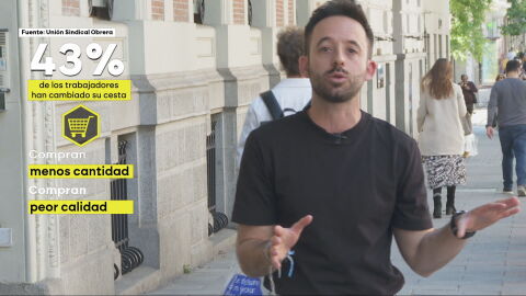 Un 43% de los trabajadores han tenido que cambiar su cesta de la compra