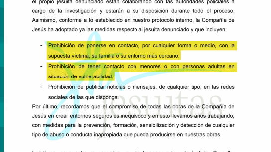 Un sacerdote jesuita, investigado en Pamplona por un presunto abuso sexual a un joven.
