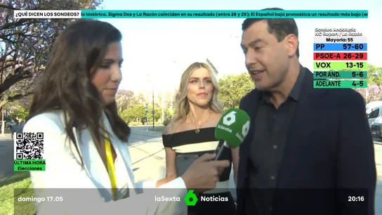 Juanma Moreno - "muy contento" Juanma Moreno - "muy contento"
