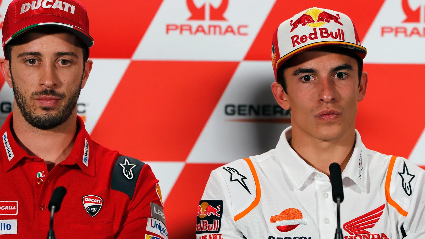 Andrea Dovizioso y Marc Márquez Andrea Dovizioso y Marc Márquez