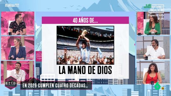 Berni Barrachina, tras escuchar a Juan del Val hablar de lo que sucedi&oacute; en el Mundial de 1986: "Esta turra se me ha hecho m&aacute;s larga que Eurovisi&oacute;n"