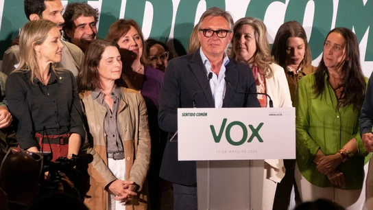 El candidato de Vox a la presidencia de la Junta de Andalucía, Manuel Gavira, valora en Sevilla los resultados electorales de las elecciones de Andalucía de 2026 El candidato de Vox a la presidencia de la Junta de Andalucía, Manuel Gavira, valora en Sevilla los resultados electorales de las elecciones de Andalucía de 2026