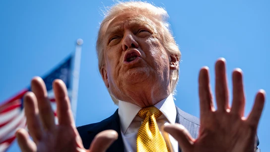 Donald Trump, poco antes de su visita a China Donald Trump, poco antes de su visita a China