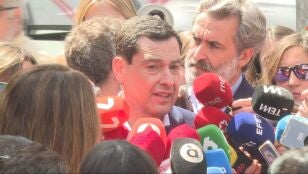 El candidato del PP a la Junta de Andaluc&iacute;a, Juanma Moreno, y ganador de las elecciones
