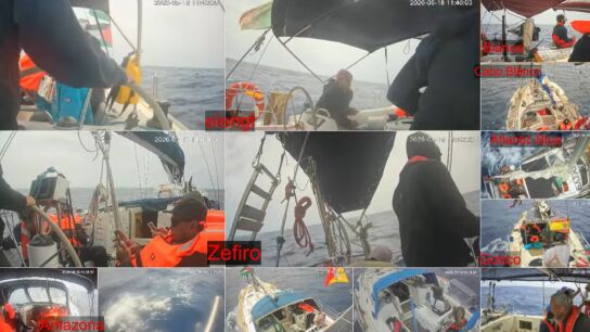 El Ej&eacute;rcito israel&iacute; comienza a interceptar los barcos de la Flotilla rumbo a Gaza
