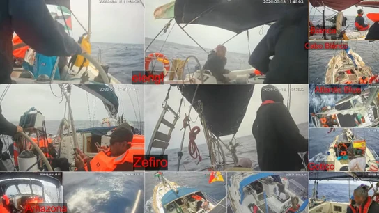 El Ejército israelí comienza a interceptar los barcos de la Flotilla rumbo a Gaza El Ejército israelí comienza a interceptar los barcos de la Flotilla rumbo a Gaza