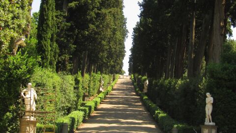 Sendero en los jardines de Boboli, Florencia