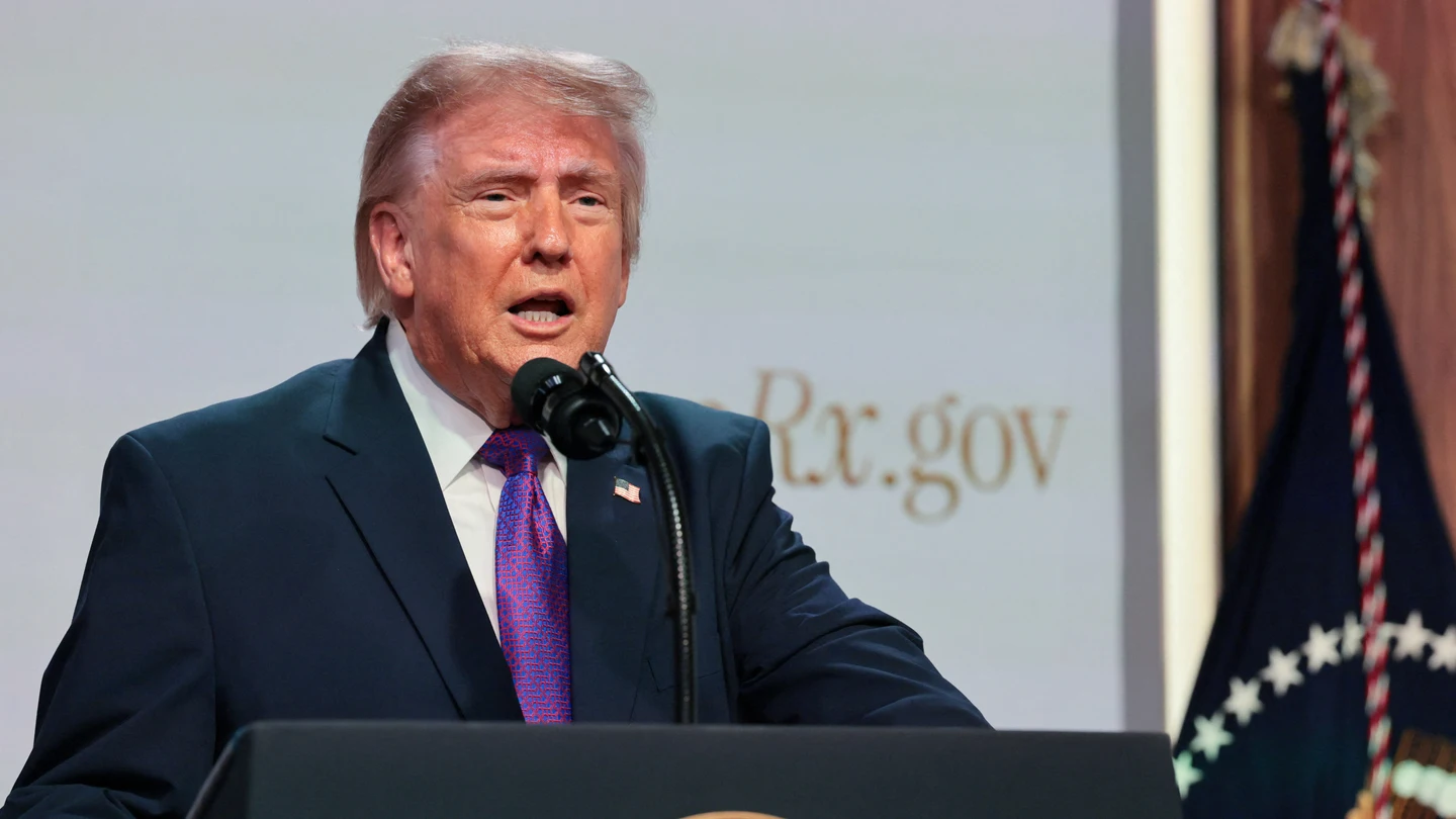El presidente de Estados Unidos, Donald Trump, durante una comparecencia El presidente de Estados Unidos, Donald Trump, durante una comparecencia