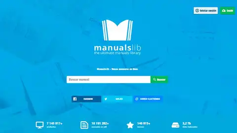 Así es la interfaz de ManualsLib ManualsLib