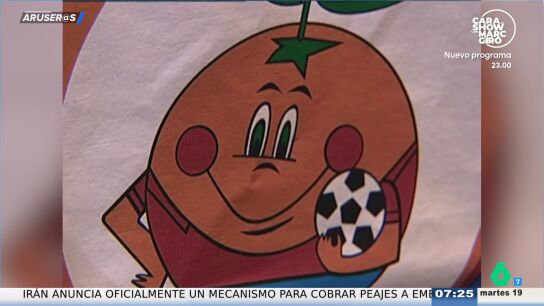 Alfonso Ar&uacute;s celebra el regreso de Naranjito, el m&iacute;tico personaje del Mundial de 1982: "De los aqu&iacute; presentes, nadie se va a acordar"