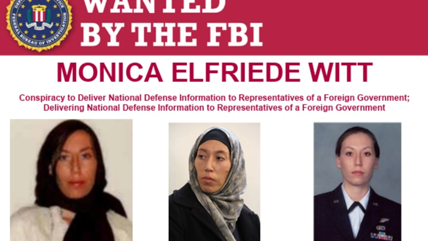 Cartel del FBI para tratar de localizar a Monica Witt Cartel del FBI para tratar de localizar a Monica Witt