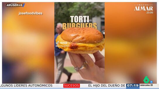 Tortiburguer, el nuevo fen&oacute;meno gastron&oacute;mico viral que arrasa en Madrid: "&iquest;Genialidad o desastre?"