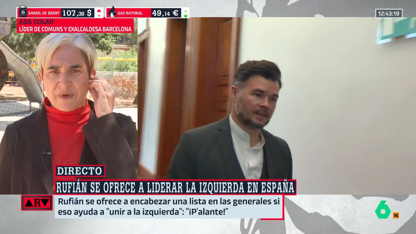 Ada Colau, en Al Rojo Vivo Ada Colau, en Al Rojo Vivo