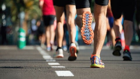 Personas en una maratón