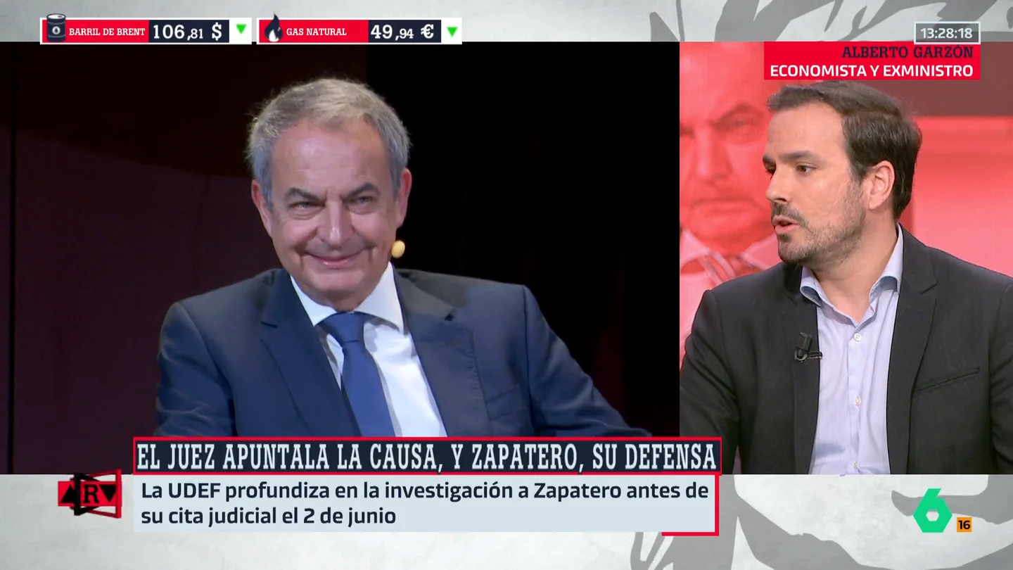 Garzón, sobre la imputación de Zapatero Garzón, sobre la imputación de Zapatero