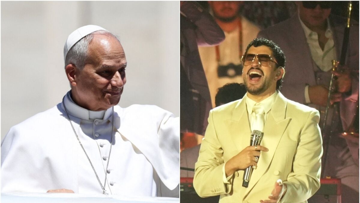 El papa León XIV y Bad Bunny
