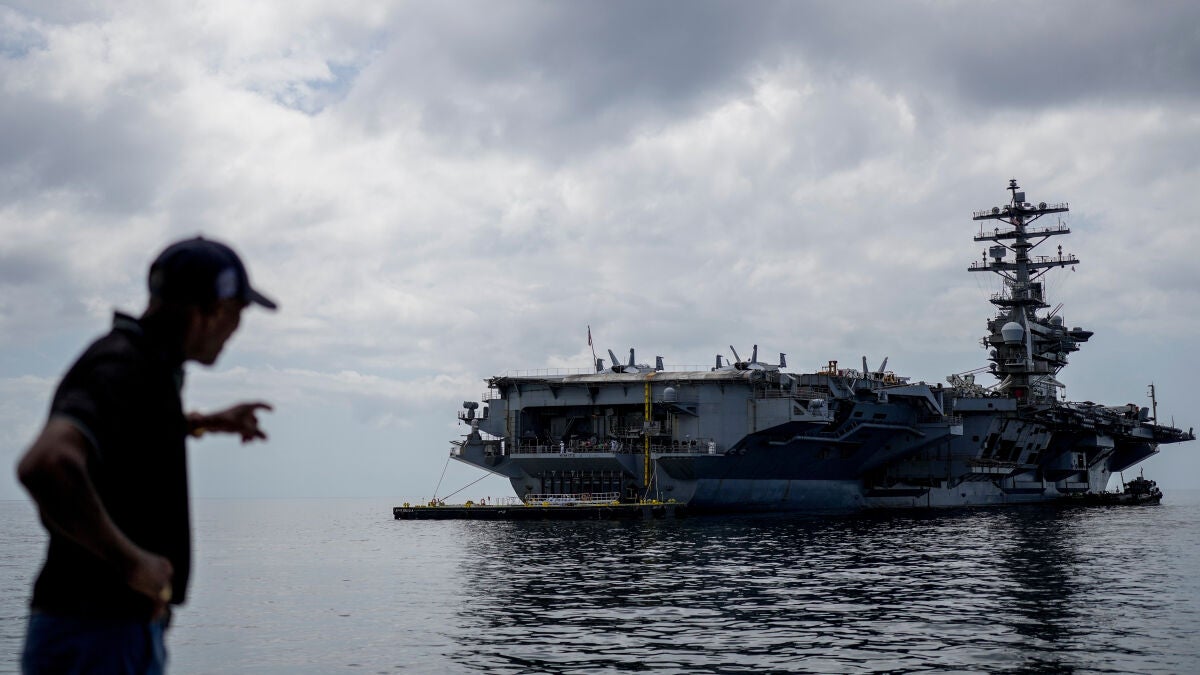 El portaaviones USS Nimitz estadounidense, en una imagen de archivo