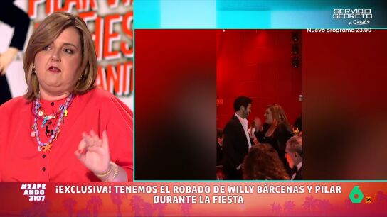 Pilar Vidal ha estado en la fiesta de 'Vanitatis', donde pas&oacute; un buen rato hablando con Willy B&aacute;rcenas, su "fantas&iacute;a sexual", y hablaron de que para la pr&oacute;xima 'Torrente' "quiero una escena de sexo con &eacute;l".