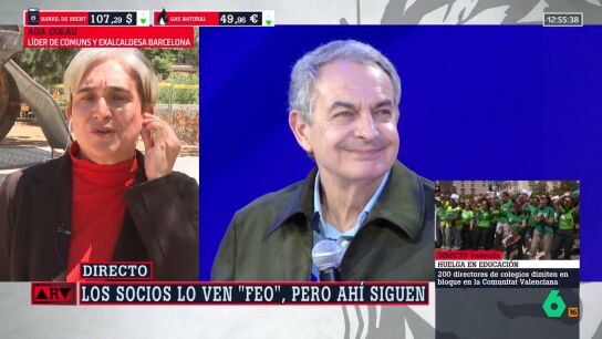Ada Colau, sobre Zapatero
