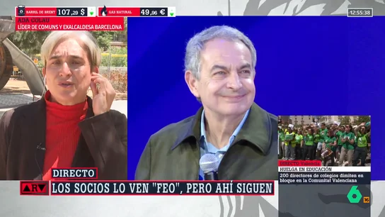 Ada Colau, sobre Zapatero Ada Colau, sobre Zapatero