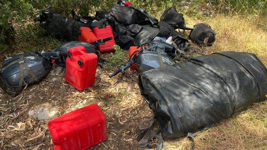 Material de la Armada que había sido sustraído en Barbate, Cádiz.
