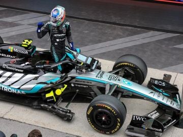 Kimi Antonelli tras su victoria en el GP de Canad&aacute;