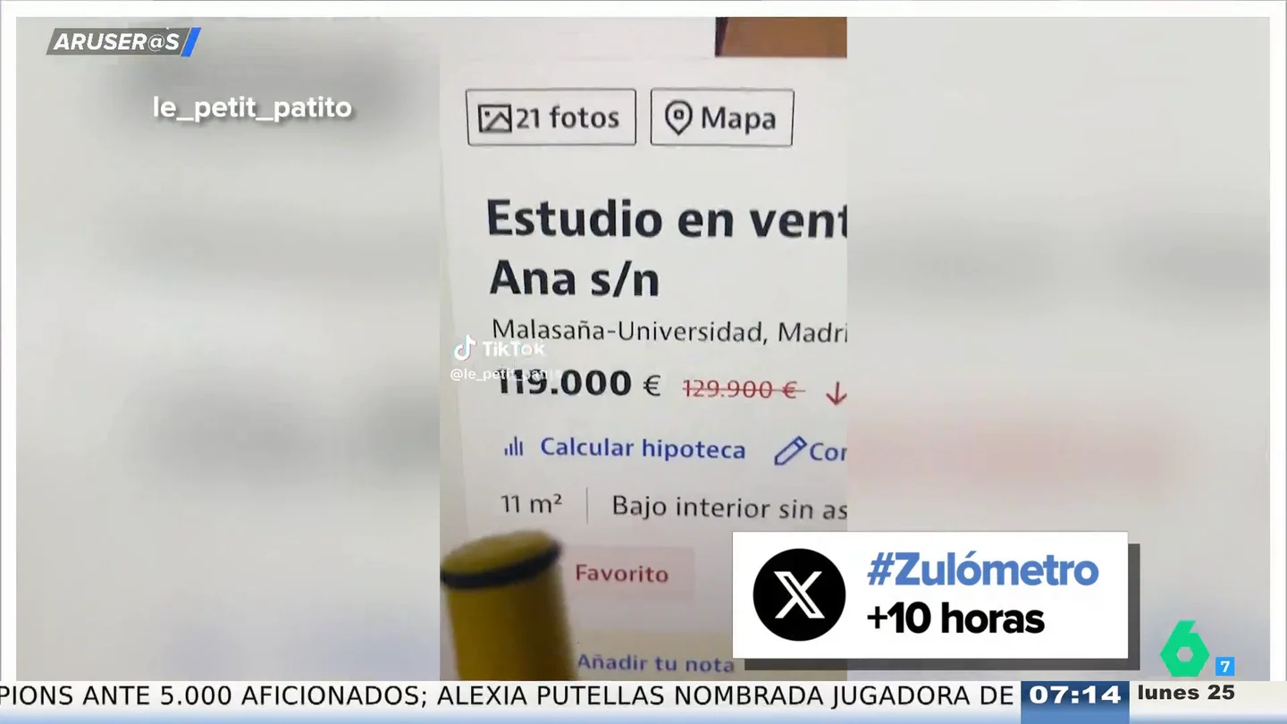 119.000 euros por un "piso" en Malasaña de 11 metros cuadrados bajo interior: tenemos nuevo ganador del 'zulómetro' 119.000 euros por un "piso" en Malasaña de 11 metros cuadrados bajo interior: tenemos nuevo ganador del 'zulómetro'